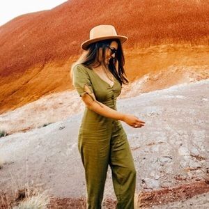 Urban Outfitters Olive Jumpsuit